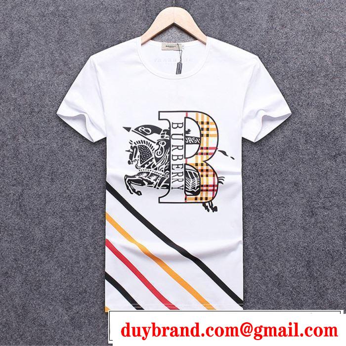 2019春夏トレンドアイテム 爽やかさ バーバリー BURBERRY Tシャツ/ティーシャツ 3色可選