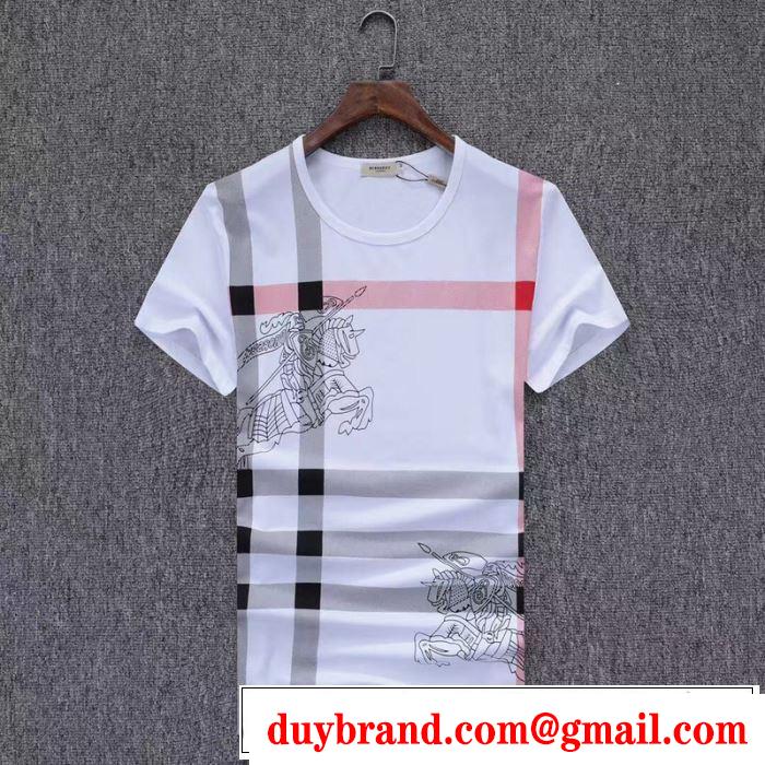 爽やかな色合い バーバリー BURBERRY Tシャツ/ティーシャツ 3色可選 2019春夏のトレンド新商品
