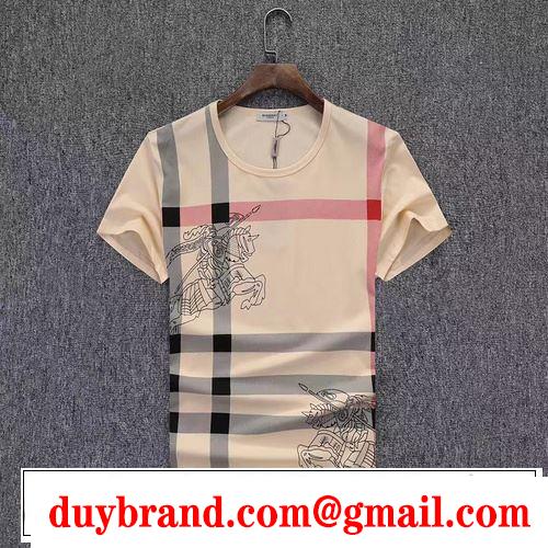 爽やかな色合い バーバリー BURBERRY Tシャツ/ティーシャツ 3色可選 2019春夏のトレンド新商品