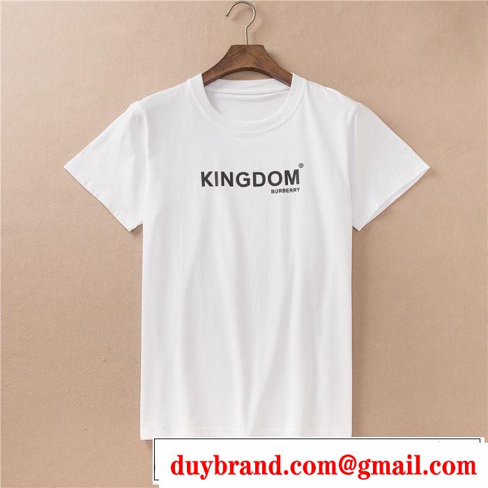 クラシカルな雰囲気 バーバリー BURBERRY Tシャツ/ティーシャツ 2色可選 2019即旬な装いに