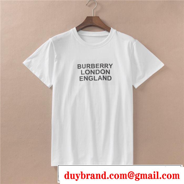 バーバリー BURBERRY Tシャツ/ティーシャツ 2色可選 2019年の夏のマスト スタイルを綺麗に