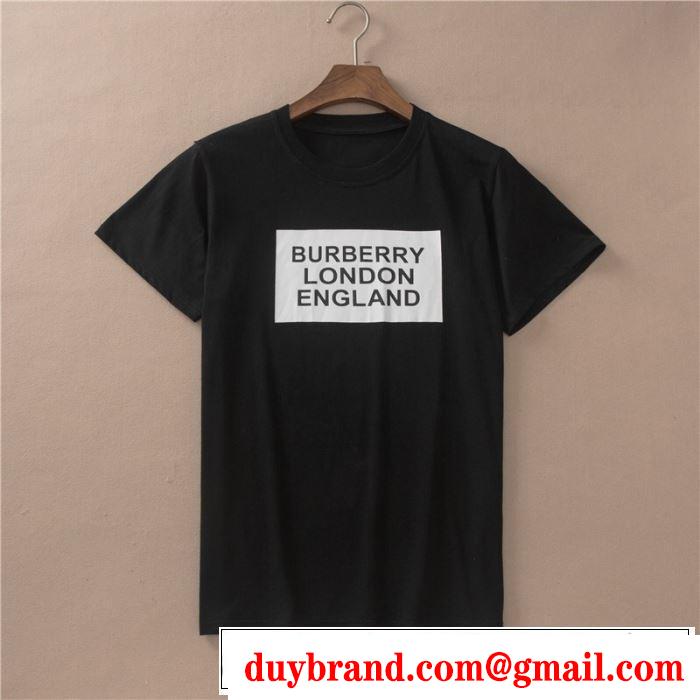 バーバリー BURBERRY Tシャツ/ティーシャツ 2色可選 2019年の夏のマスト スタイルを綺麗に