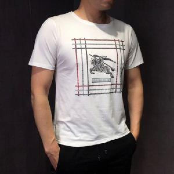 Lựa chọn hai màu 2019 Mùa xuân/Mùa hè 2019 Burberry Burberry T -shirt/Tea Áo