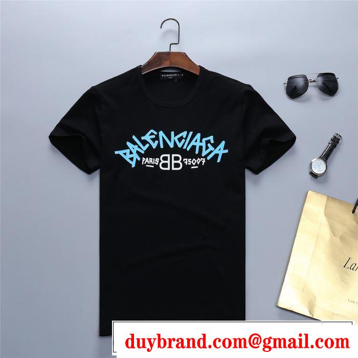 2019春夏のトレンド新商品 上品な涼やかさある印象に BALENCIAGA バレンシアガ 半袖Tシャツ 3色可選