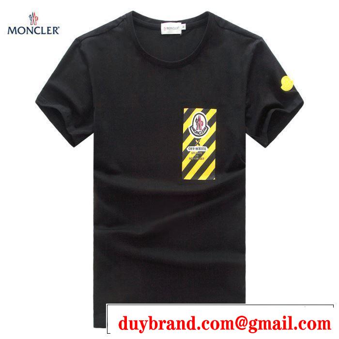 3色可選 【2019年】夏のファッション オシャレ上級者に モンクレール MONCLER Tシャツ/ティーシャツ