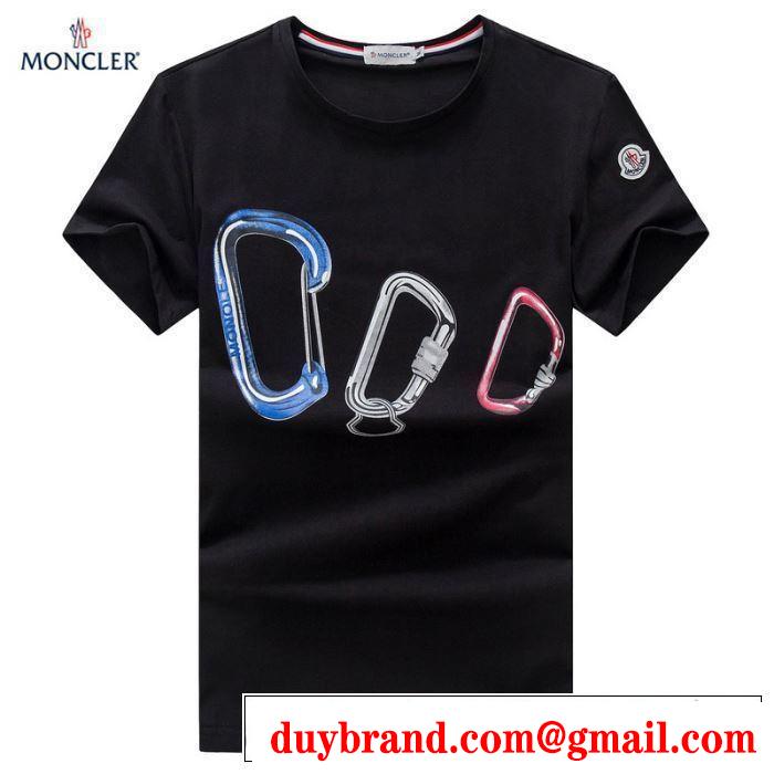 オシャレな印象に モンクレール MONCLER Tシャツ/ティーシャツ 4色可選 2019春夏トレンドアイテム