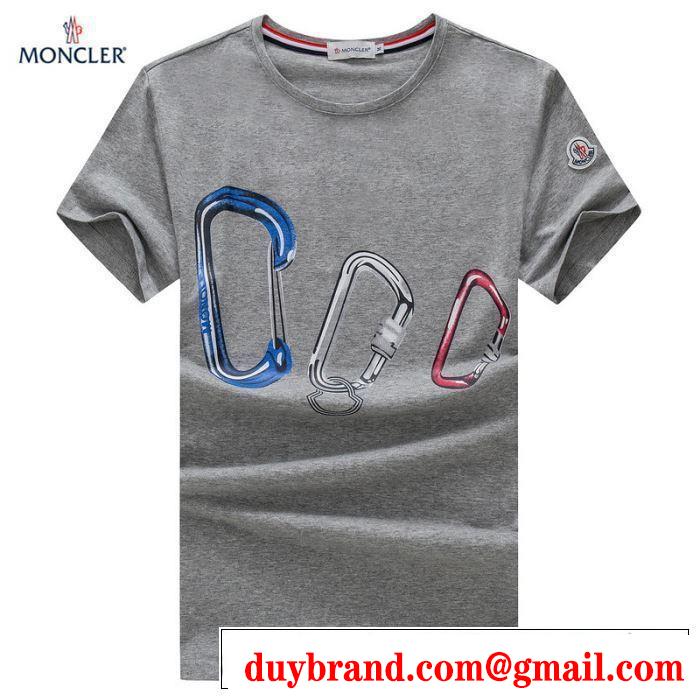 オシャレな印象に モンクレール MONCLER Tシャツ/ティーシャツ 4色可選 2019春夏トレンドアイテム