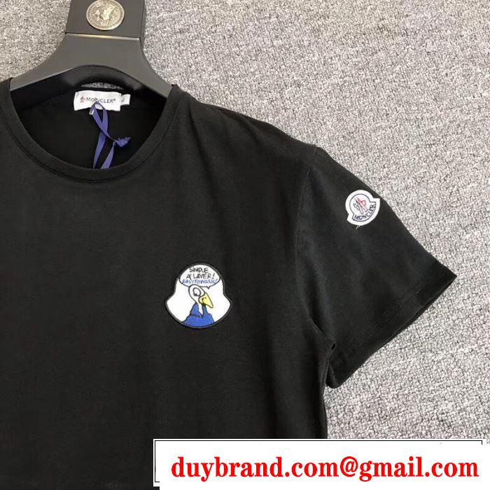 モンクレール MONCLER Tシャツ/ティーシャツ 3色可選 2019春夏のトレンド新商品 お洒落トレンド人気