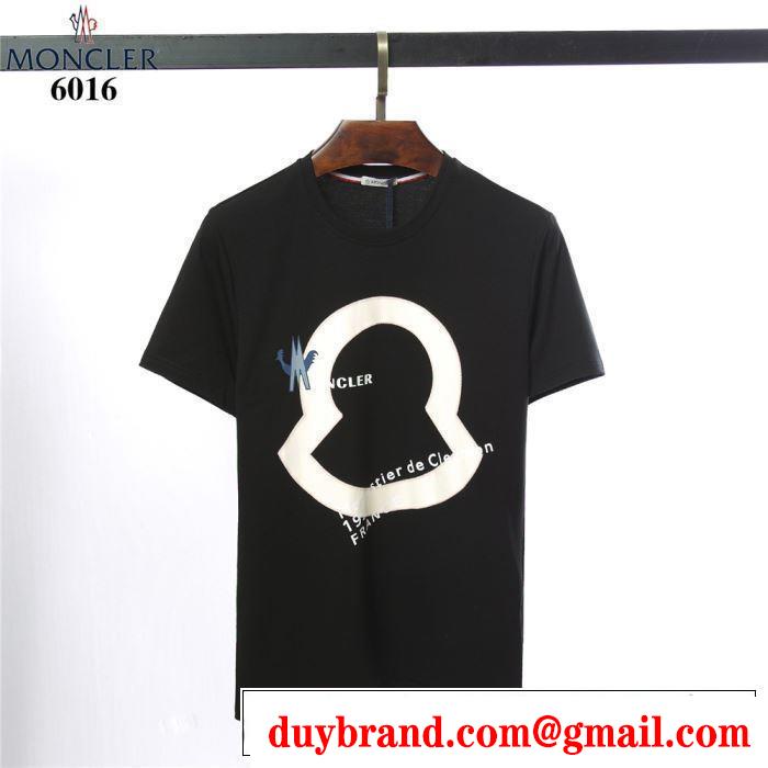 モンクレール MONCLER Tシャツ/ティーシャツ 2色可選 2019夏ファション新品 オシャレ印象で人気の高い