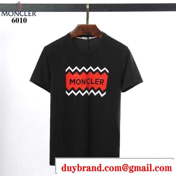 春夏らしい華やか モンクレール MONCLER Tシャツ/ティーシャツ 2色可選 《2019年》今、注目のストリート