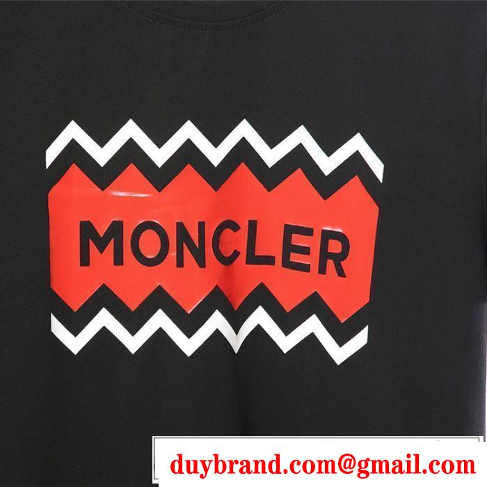 春夏らしい華やか モンクレール MONCLER Tシャツ/ティーシャツ 2色可選 《2019年》今、注目のストリート