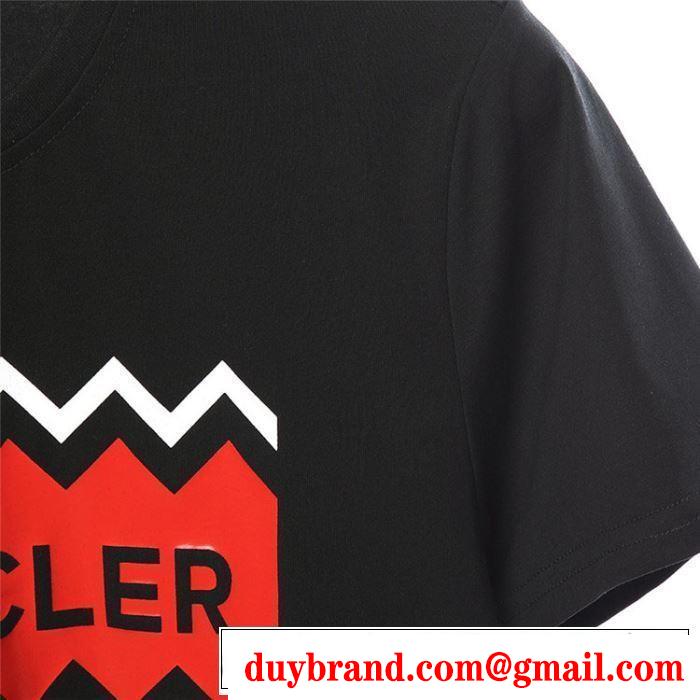 春夏らしい華やか モンクレール MONCLER Tシャツ/ティーシャツ 2色可選 《2019年》今、注目のストリート