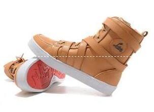 Giá thấp phù hợp Christian Louboutin Christian Lubutan Sneakers Men High Cut Brown Leather Men's Casual Shoes _Ristian Louboutin_ Thương hiệu giá rẻ 