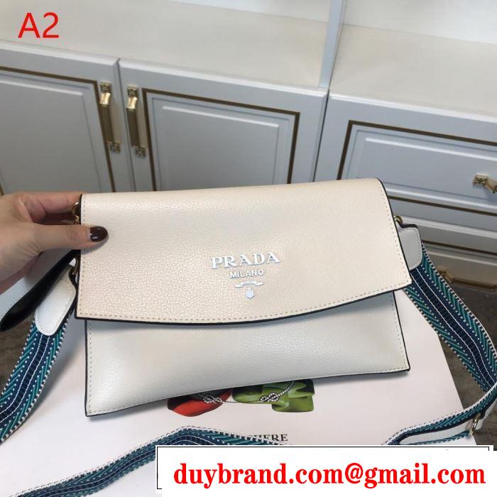 今年春夏ファション流行り プラダ PRADA 斜め掛けバッグ 4色可選 2019春夏も引き続きトレンド