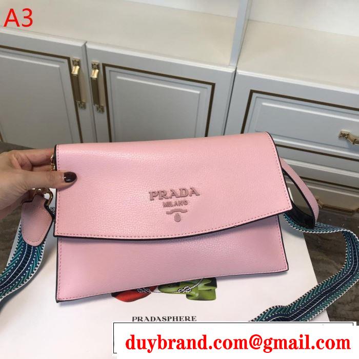 今年春夏ファション流行り プラダ PRADA 斜め掛けバッグ 4色可選 2019春夏も引き続きトレンド