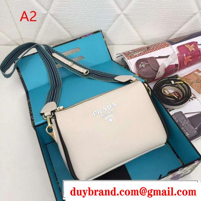 斜め掛けバッグ 4色可選 季節をまたい新作アイテム 2019夏ファション新品 プラダ PRADA