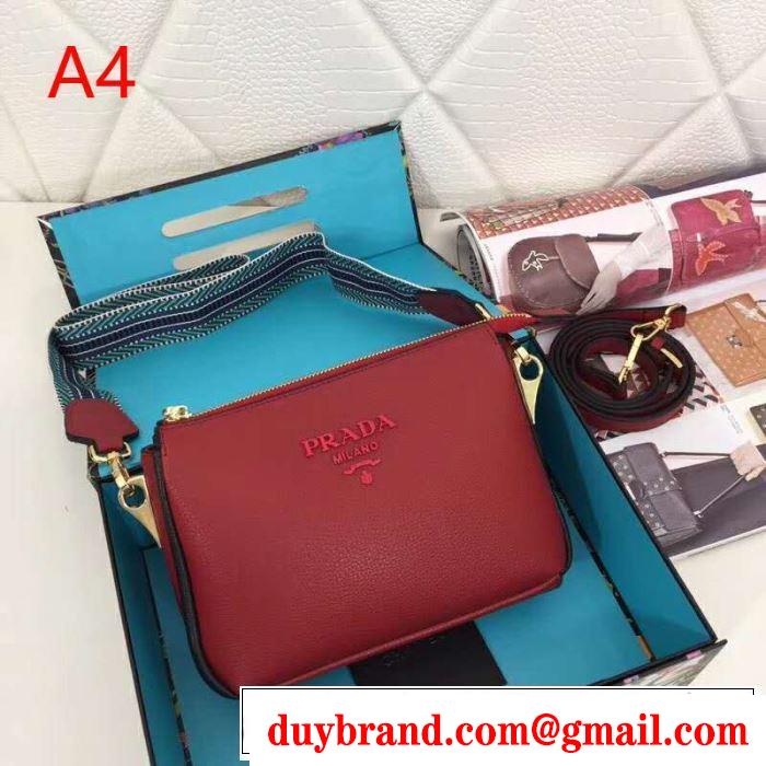 斜め掛けバッグ 4色可選 季節をまたい新作アイテム 2019夏ファション新品 プラダ PRADA