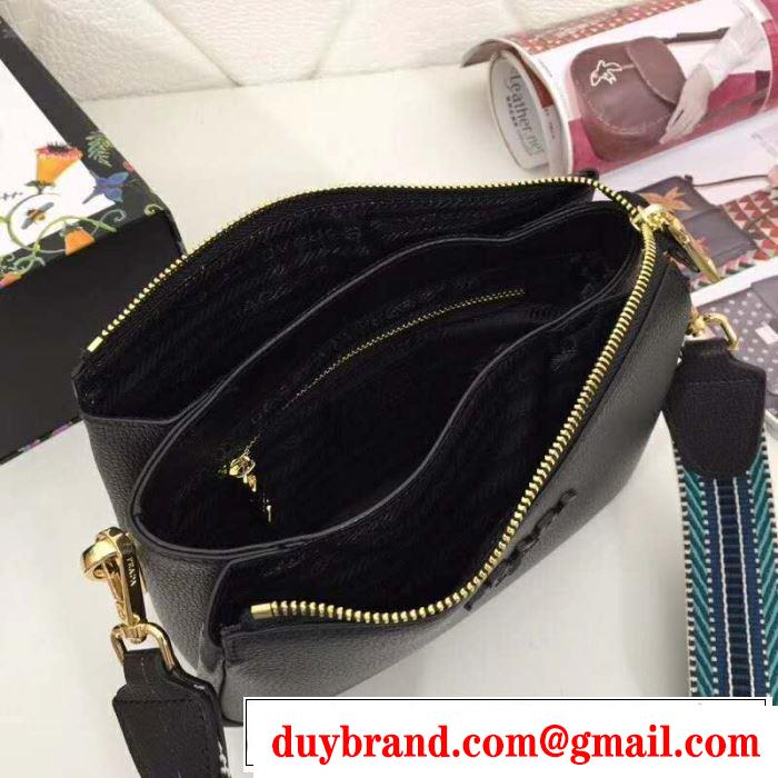 斜め掛けバッグ 4色可選 季節をまたい新作アイテム 2019夏ファション新品 プラダ PRADA