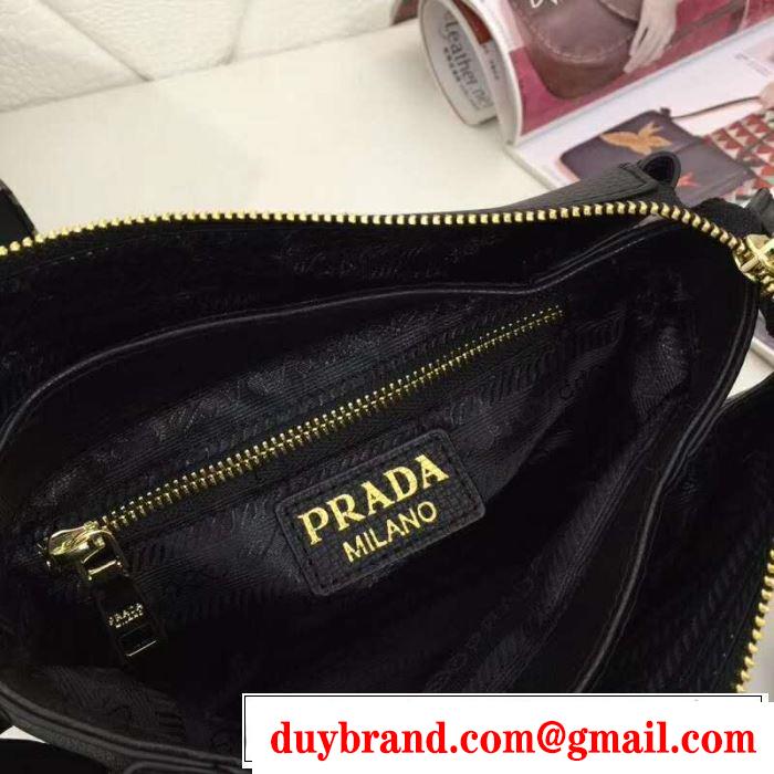 斜め掛けバッグ 4色可選 季節をまたい新作アイテム 2019夏ファション新品 プラダ PRADA