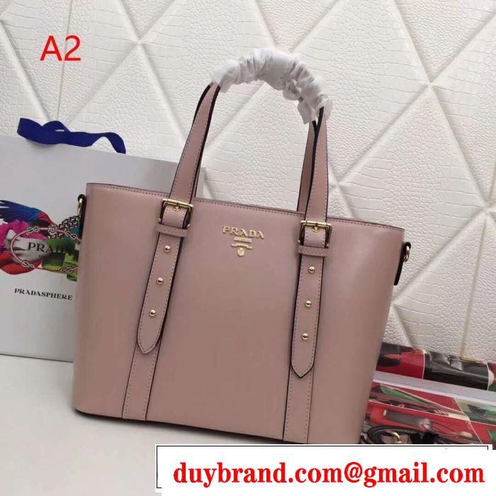 2019年春夏流行ファッション 大人の可愛さを引き立て プラダ PRADA ハンドバッグ 4色可選
