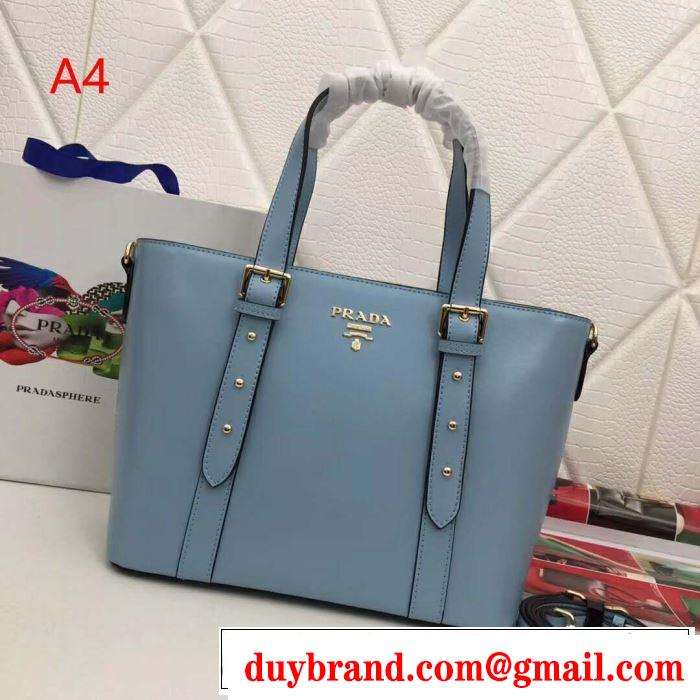 2019年春夏流行ファッション 大人の可愛さを引き立て プラダ PRADA ハンドバッグ 4色可選