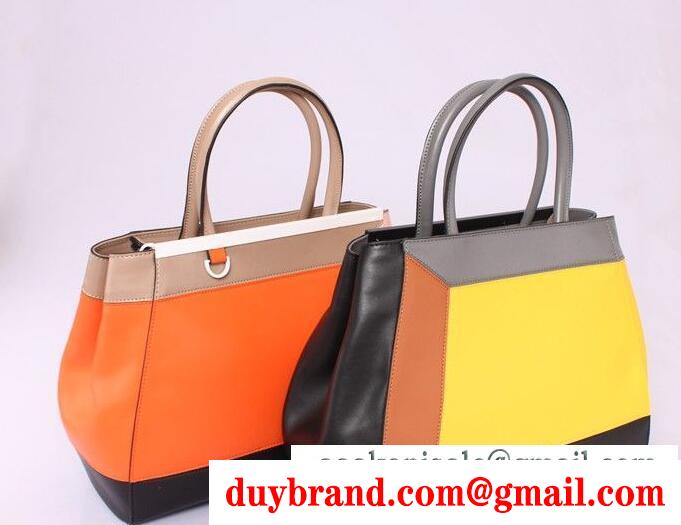 爆発的通販のフェンディ バッグ ピーカブー fendi ミニトロワジュール レディース 2way ハンド ショルダーバッグ レギュラー 橙色 黄色い女性ショルダーバッグ