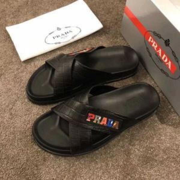 Vật phẩm Prada Prada Prada làm mới dép nổi tiếng phổ biến thông thường 2019 Mùa xuân / Mùa hè vào mùa xuân / hè