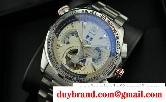 機械式の自動巻きタグホイヤー カレラ スーパーコピー シルバーチエーン 限定特価のtag heuerメンズ腕時計