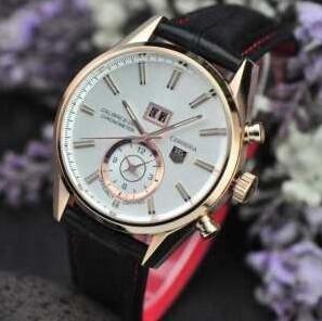 Bán cổ điển phổ biến Taghoier Carrera Tag Heuer Carrera WV211B Quay số trắng Đàn ông Watch_Taghoier Tag Heuer_ Thương hiệu giá rẻ 