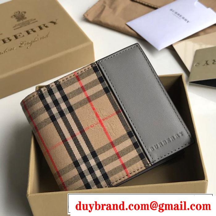今期のトレンド定番アイテム 2019春夏は人気定番 バーバリー BURBERRY 財布/ウォレッ 2色可選