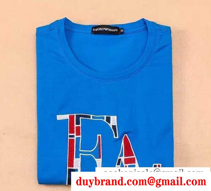 世界一流のARMANI アルマーニtシャツ新作 4色可選 春夏コレクションセール半袖tシャツ
