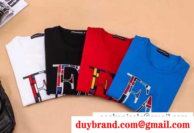 世界一流のARMANI アルマーニtシャツ新作 4色可選 春夏コレクションセール半袖tシャツ
