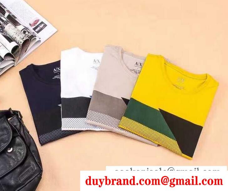 値下げ armani tシャツデザイン かっこいい 人気販売するアルマーニ半袖tシャツ