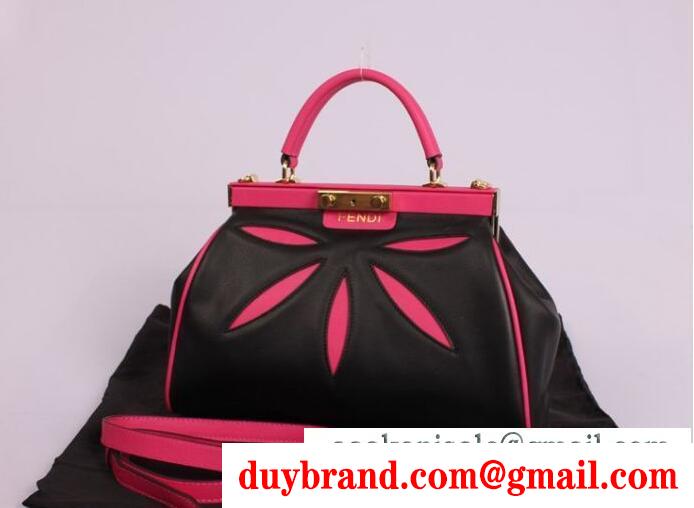爆買い定番人気なFENDI 女性2wayハンドバッグ レッド色の大収納なフェンディ バッグ コピー