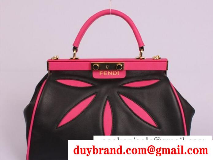 爆買い定番人気なFENDI 女性2wayハンドバッグ レッド色の大収納なフェンディ バッグ コピー