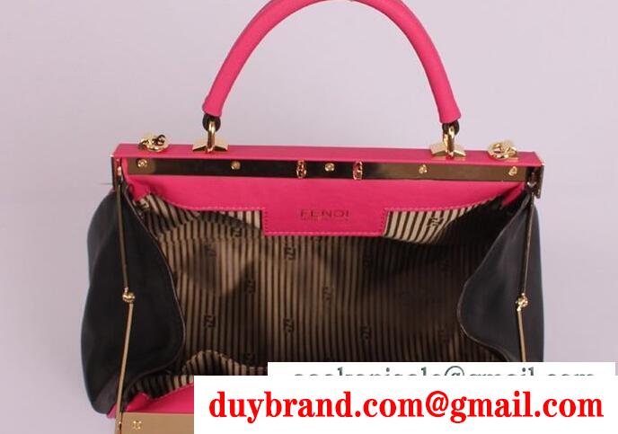爆買い定番人気なFENDI 女性2wayハンドバッグ レッド色の大収納なフェンディ バッグ コピー