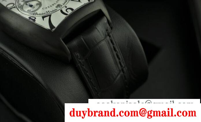 FRANCK muller フランクミュラー トノウカーベックス アイアンクロコ 8880cc 数字と日付表示の自動巻き ブラックレザー お買い得なメンズウォッチ