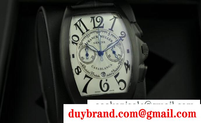 FRANCK muller フランクミュラー トノウカーベックス アイアンクロコ 8880cc 数字と日付表示の自動巻き ブラックレザー お買い得なメンズウォッチ