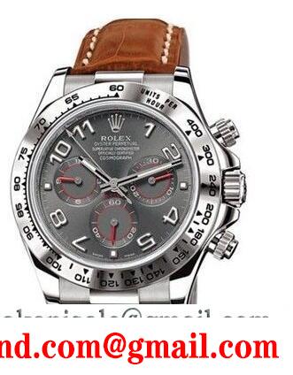 ロレックス 時計 メンズ 大得価のrolex 116515ln コスモグラフ デイトナ rg メンズ ブラウンレザー 男性ウォッチ