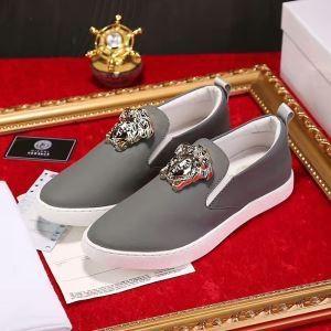 Giày el sato thanh lịch nam slippon versace sneaker gold gold giày màu xám