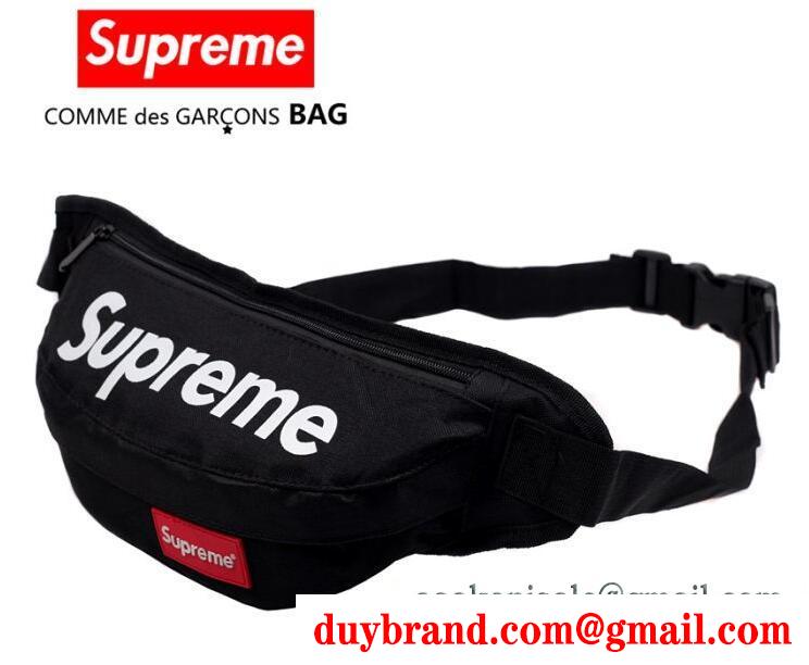 シュプリーム バッグ コーデ お得大人気なウエストバッグ supreme メンズ ボディバッグ イエロー ブラック ブルー ローズレッドの4色選択