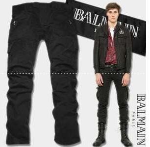 Đảm bảo chất lượng Balman Denim Riders Xu hướng tuyệt vời Balmain Men Jeans Black_ Balman Balmain_ Thương hiệu giá rẻ 