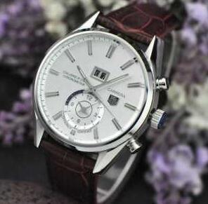 Thẻ giá siêu đặc biệt Thẻ Heuer Thẻ Heuer Date Hiển thị tự động Đồng hồ Carrera Calibur 5 Brown War201c-BA0723 Men Watch_ Tag Hoille Tag Heuer_ Thương hiệu giá rẻ 