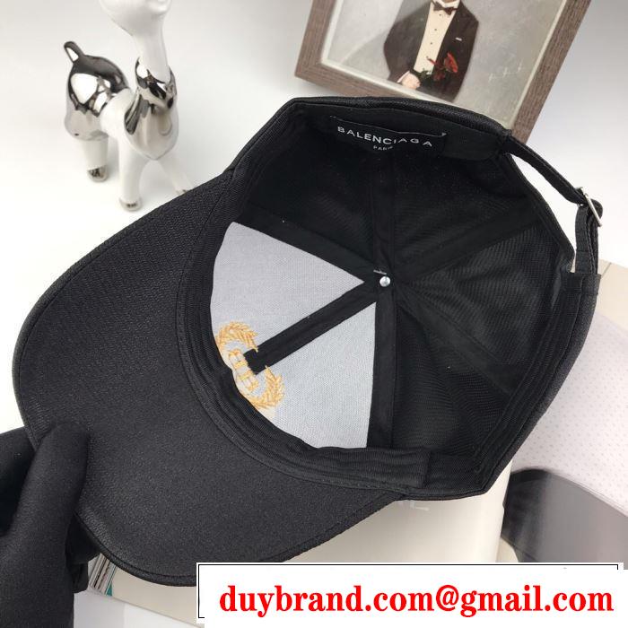 2019春夏の大注目トレンド 今っぽく新作アイテム バレンシアガ BALENCIAGA ベースボールキャップ 2色可選