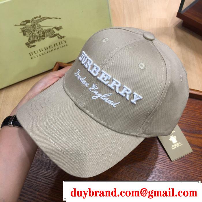 バーバリー BURBERRY ベースボールキャップ 3色可選 【2019年】夏のファッション 春夏らしい爽やかさ