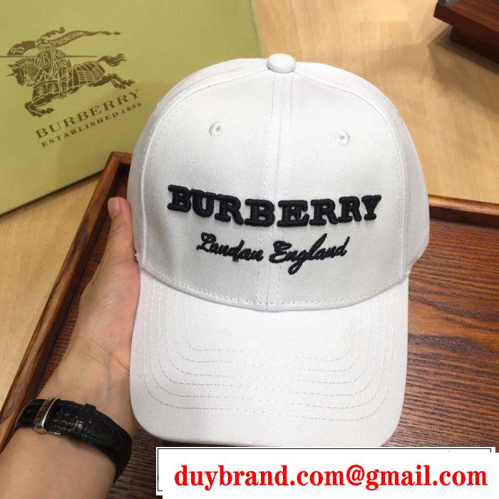 バーバリー BURBERRY ベースボールキャップ 3色可選 【2019年】夏のファッション 春夏らしい爽やかさ