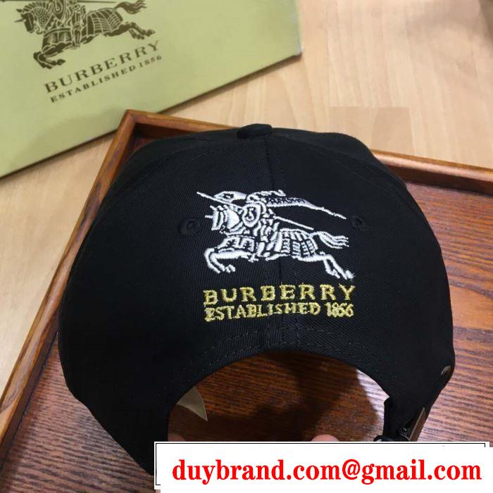 バーバリー BURBERRY ベースボールキャップ 3色可選 【2019年】夏のファッション 春夏らしい爽やかさ