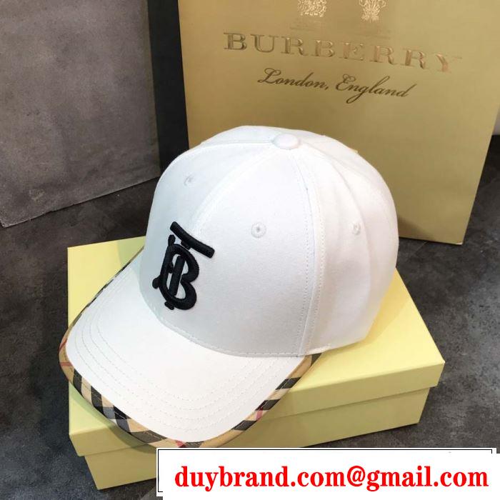 2019春夏のトレンド新商品 魅力的なmàu sắc使い バーバリー BURBERRY ベースボールキャップ 2色可選