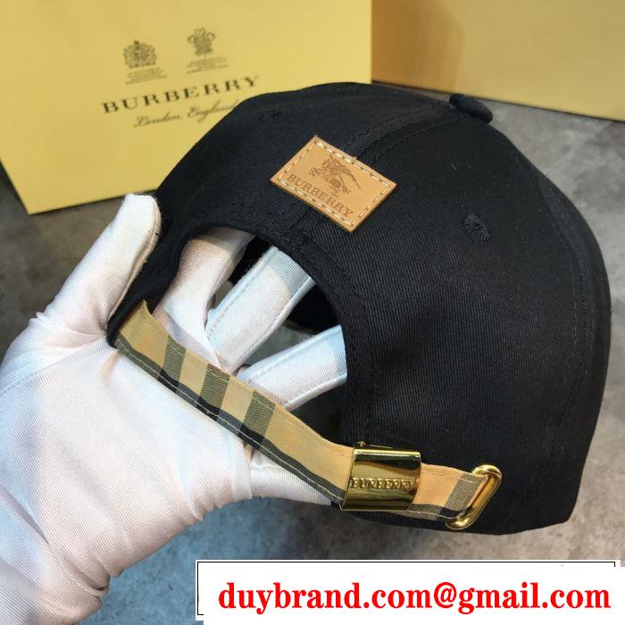 2019春夏のトレンド新商品 魅力的なmàu sắc使い バーバリー BURBERRY ベースボールキャップ 2色可選