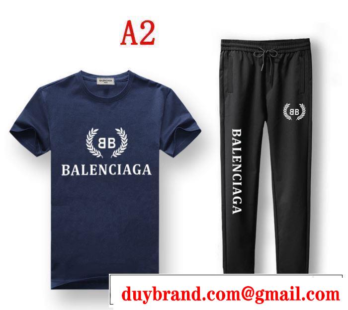 4色可選 上下セット 今季トレンドの限定アイテム 2019春夏の大注目トレンド バレンシアガ BALENCIAGA
